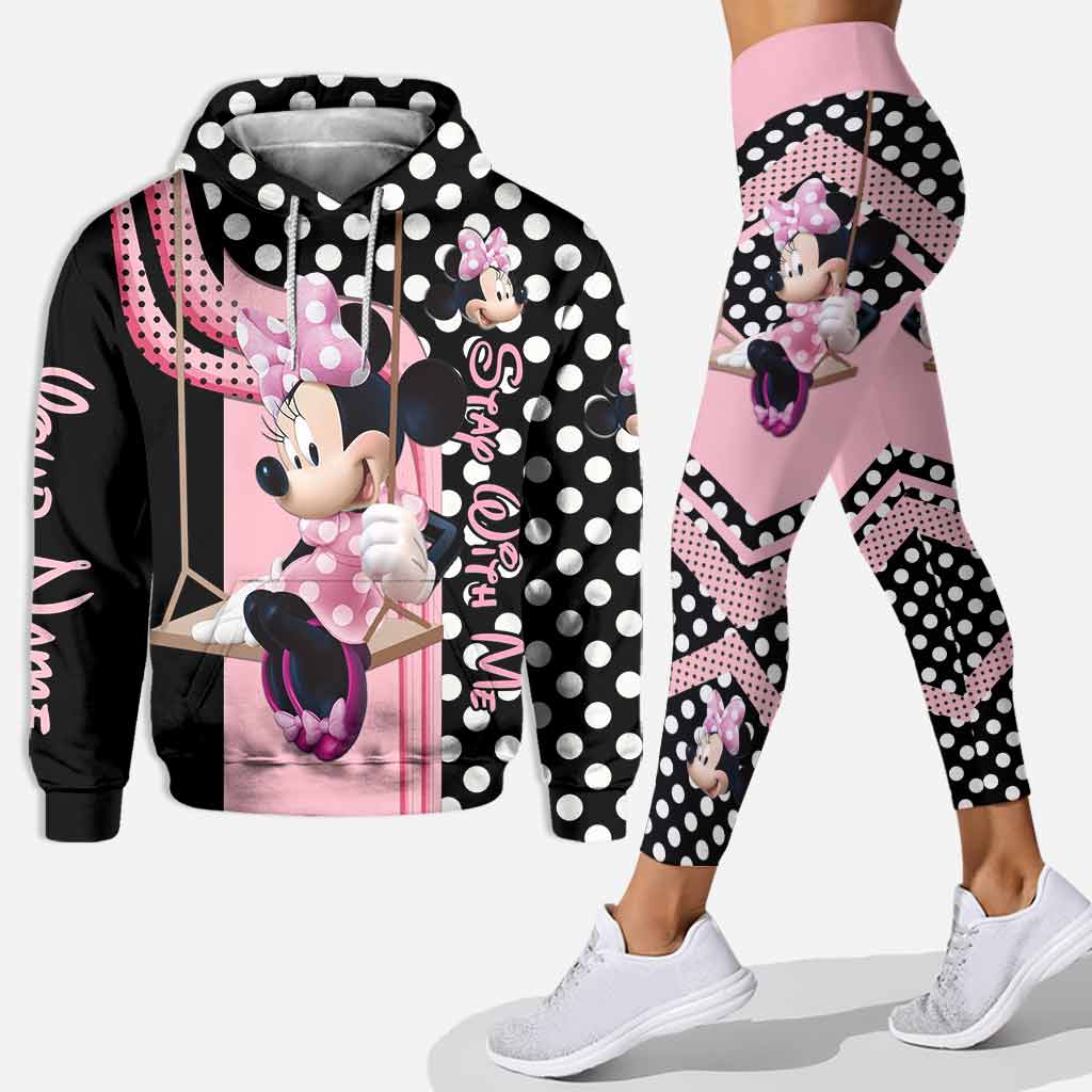 Personalized Minnie Mouse Hoodie and Leggings Set for Kids