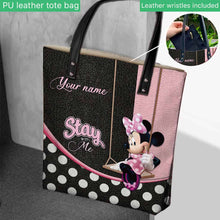 Load image into Gallery viewer, Personalized Minnie Mouse Tote Bag Custom Name Gift for Mom
