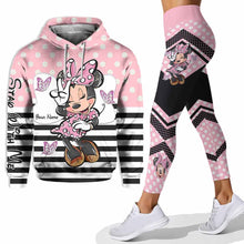 Load image into Gallery viewer, Personalized Minnie Mouse Hoodie and Leggings Set for Kids | Birthday or Christmas Gift
