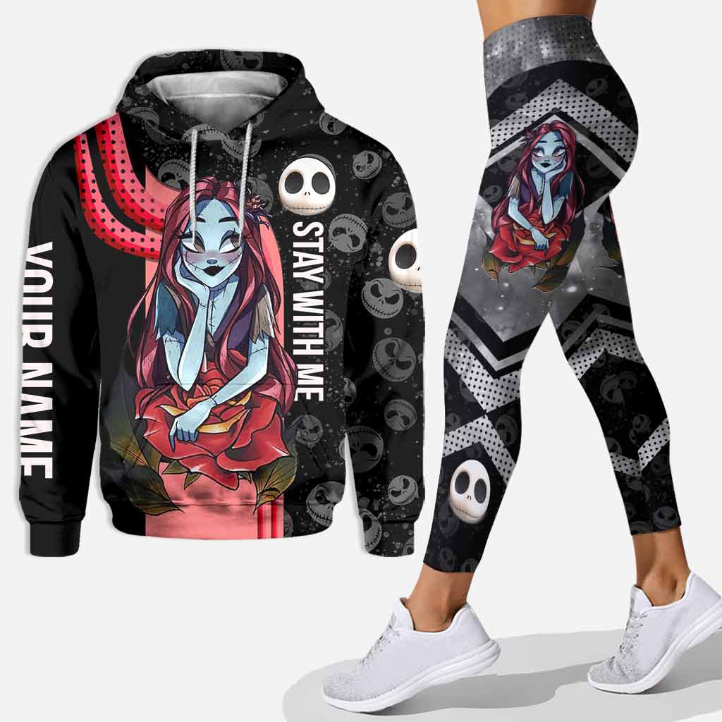 Personalized Nightmare Hoodie and Leggings Set Custom Name Gift for Halloween