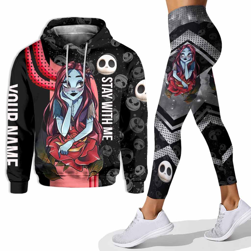Personalized Nightmare Hoodie and Leggings Set Custom Name Gift for Halloween
