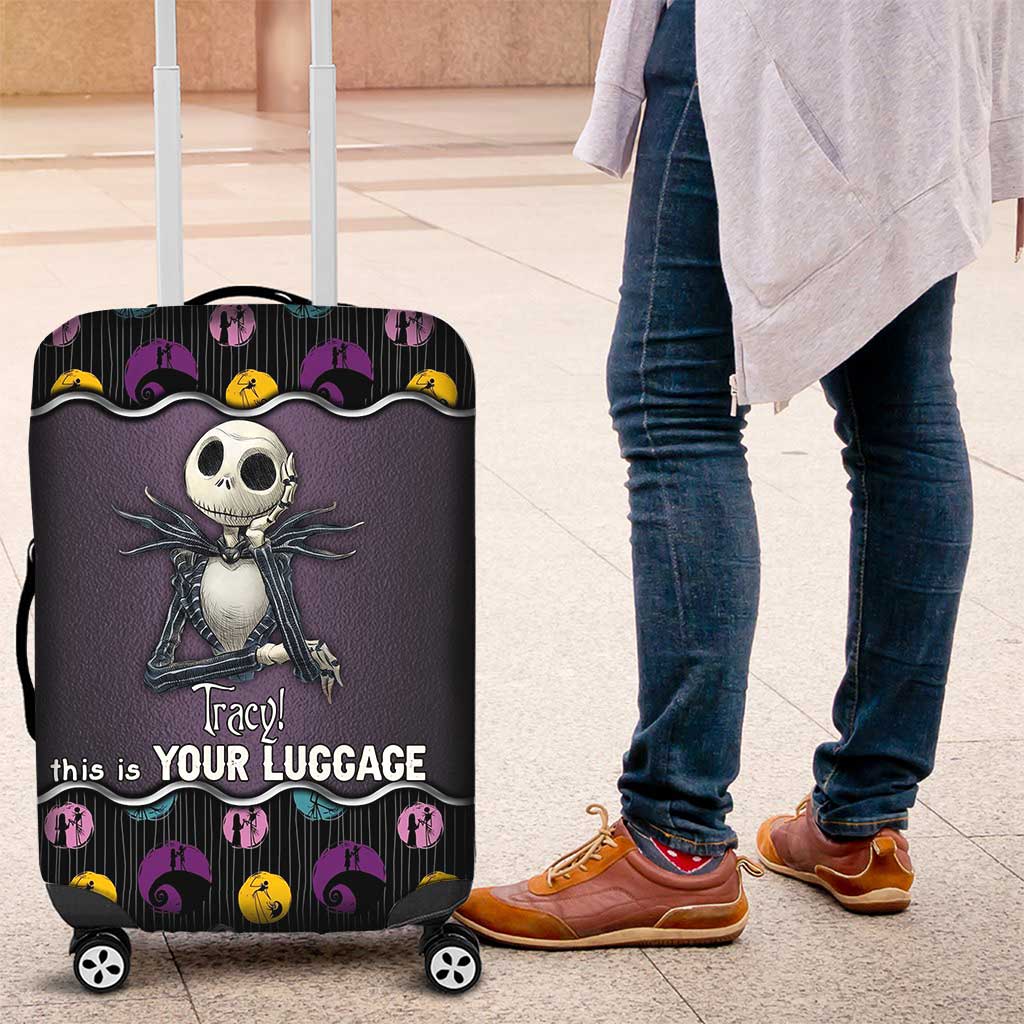 Personalized Nightmare Luggage Cover Custom Name Travel Gift