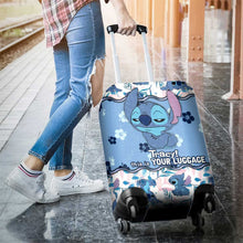 Load image into Gallery viewer, Personalized Luggage Cover with Stitch Print Custom Name Gift
