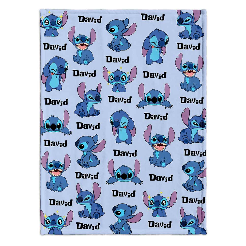 Personalized Ohana Blanket Custom Name Gift for Kids
