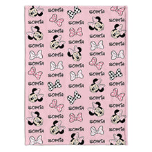 Load image into Gallery viewer, Personalized Mouse Ears Blanket Custom Name Soft Flannel Gift
