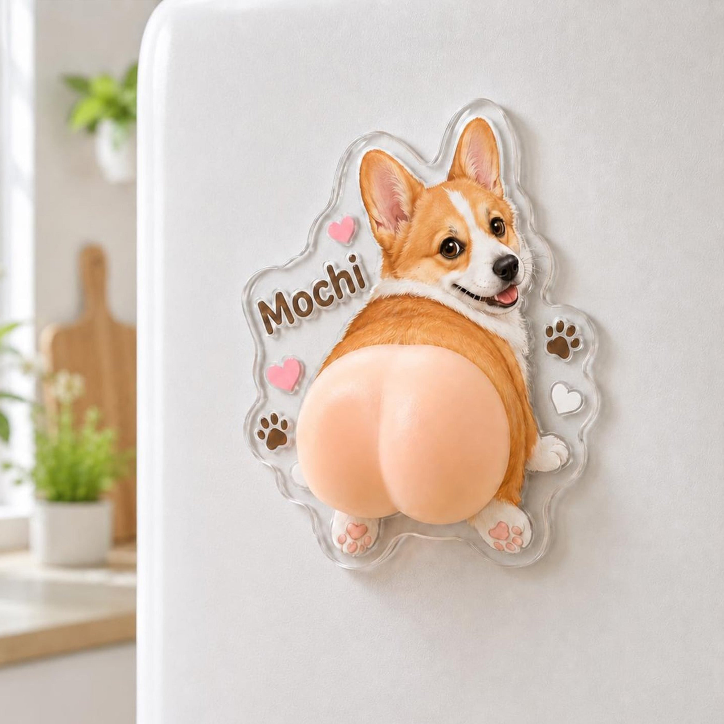 Custom Pet Photo Squishy Fridge Magnet Gift for Dog Lovers