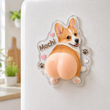 Load image into Gallery viewer, Custom Pet Photo Squishy Fridge Magnet Gift for Dog Lovers
