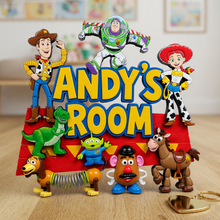 Load image into Gallery viewer, Personalized Andy's Room Wood Sign Custom Gift for Kids
