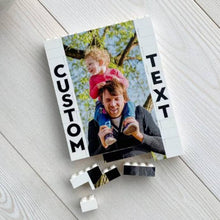 Load image into Gallery viewer, Personalized Photo Building Brick Block Gift for Dad
