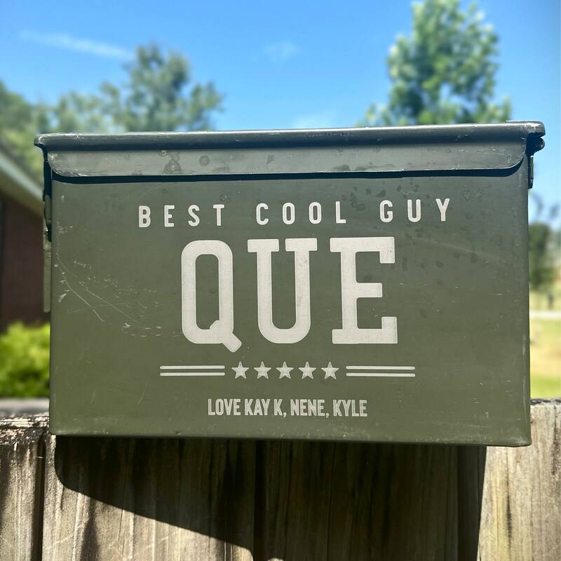 Personalized Military-Style Ammo Box Gift for Dad's Day