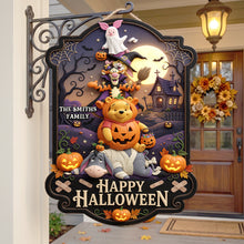 Load image into Gallery viewer, Personalized Halloween Metal Sign Custom Family Name Gift
