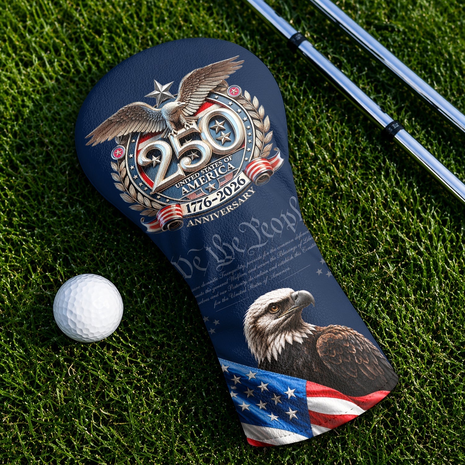 Personalized Golf Head Cover 250th Anniversary Golf Gift