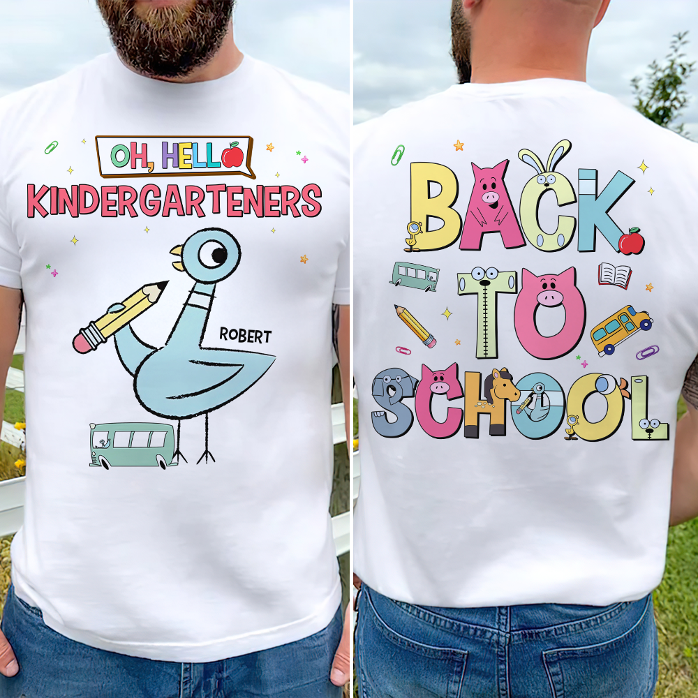 Personalized Kindergarten Back to School Shirt for Teacher