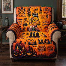 Load image into Gallery viewer, Personalized Hocus Pocus Halloween Quilted Sofa Cover for Family

