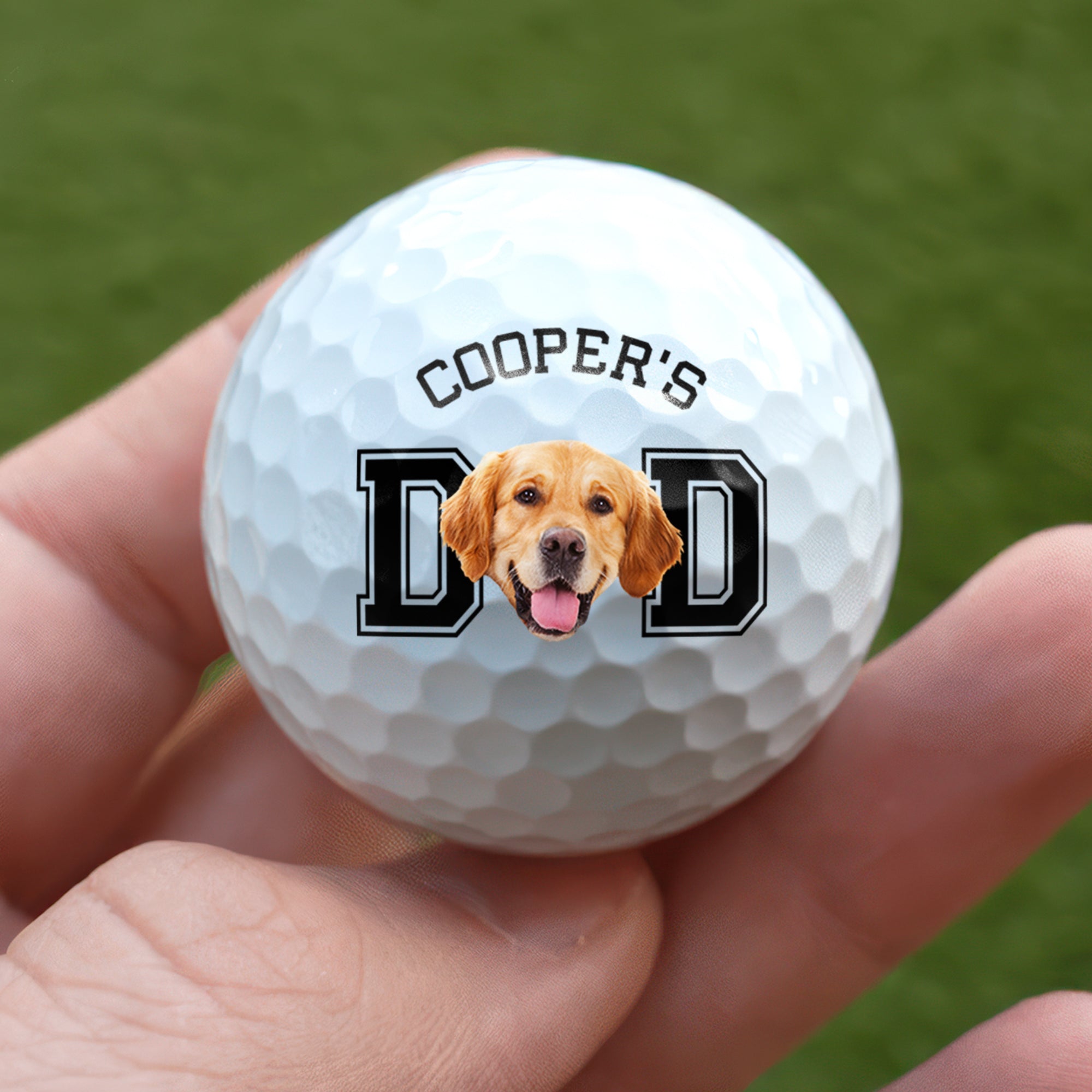 Personalized Photo Golf Ball Gift for Dog Dad or Cat Mom