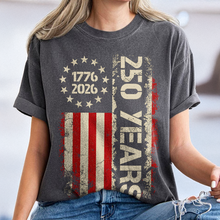 Load image into Gallery viewer, Personalized American Flag Comfort Shirt 250th Anniversary Gift
