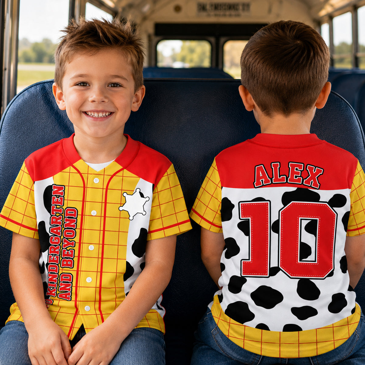 Personalized Cowboy Story Baseball Jersey Custom Kids Gift