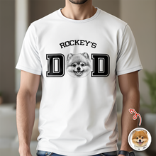 Load image into Gallery viewer, Custom Photo T-Shirt for Dog Dad Personalized Father's Day Gift

