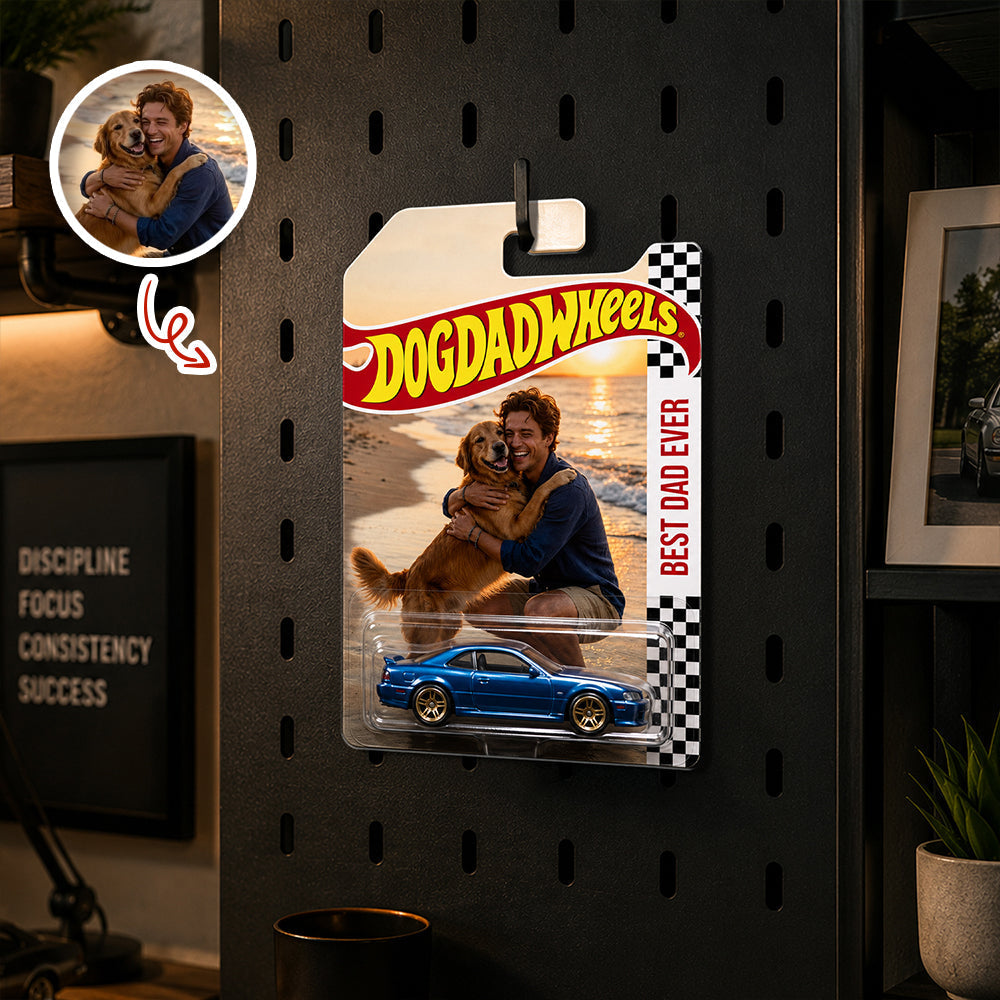 Personalized Photo Gift Best Dad Mom Ever Car Decor