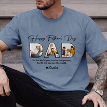 Load image into Gallery viewer, Custom Photo Comfort Shirt Gift for Dad Father's Day
