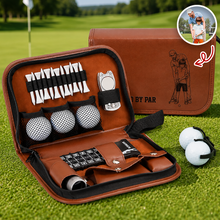 Load image into Gallery viewer, Personalized Golf Gift Set Custom Photo Unique Gift for Dad
