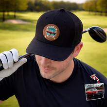 Load image into Gallery viewer, Personalized Car Photo Leather Patch Hat Custom Dad Gift
