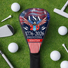 Load image into Gallery viewer, Personalized Golf Club Head Cover 250 Years America Gift for Dad
