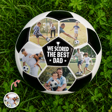 Load image into Gallery viewer, Personalized Soccer Ball Custom Photo Gift for Dad Soccer Lovers
