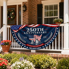 Load image into Gallery viewer, Personalized Family Name Flag 250 Years of Liberty Gift
