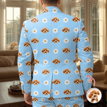 Load image into Gallery viewer, Custom Men's Suit with Pet Face Icon Unique Gift for Pet Owners
