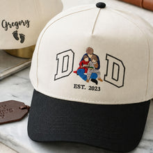 Load image into Gallery viewer, Personalized Embroidered Dad Trucker Hat Custom Gift for Father's Day
