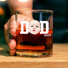 Load image into Gallery viewer, Personalized Funny Face Whiskey Glass Gift for Dad - Father's Day
