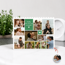 Load image into Gallery viewer, Personalized Photo Collage Puzzle Gift for Dad | Custom Name
