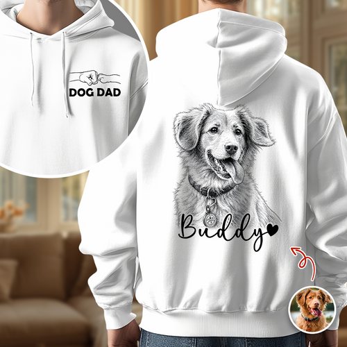 Personalized Dog Dad T-Shirt Custom Photo Gift for Dog Lovers
