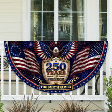 Load image into Gallery viewer, Personalized Family Name Patriotic Flag Custom 250th Birthday Gift
