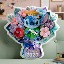Load image into Gallery viewer, Custom Graduation Flower Bouquet Pillow Personalized Gift for 2026 Grad
