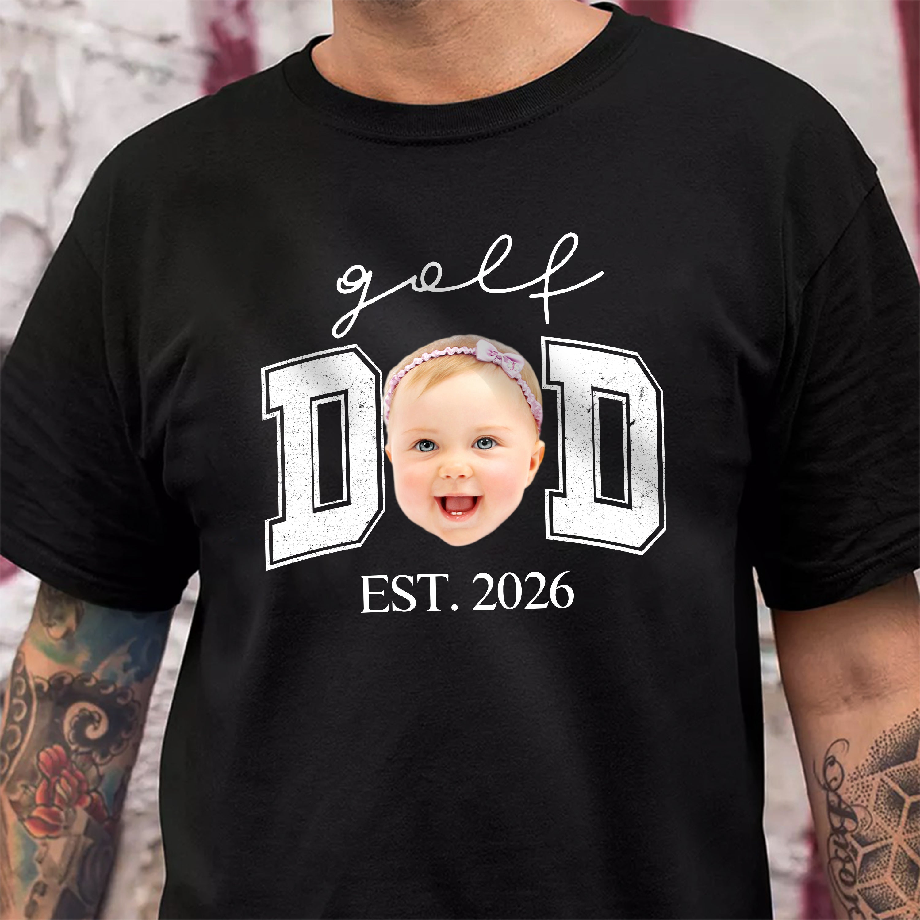 Personalized Photo T-Shirt Gift for Dad Father's Day Custom