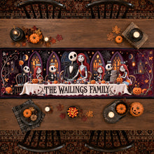 Load image into Gallery viewer, Personalized Spooky Family Quilt Table Runner Unique Fall Decor
