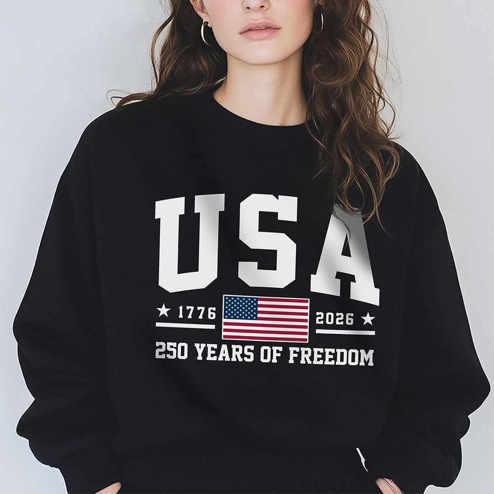 Personalized 250 Years of Freedom T-Shirt for Independence Day Gift