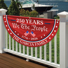 Load image into Gallery viewer, Personalized Family Name Flag 250 Years America Independence Gift
