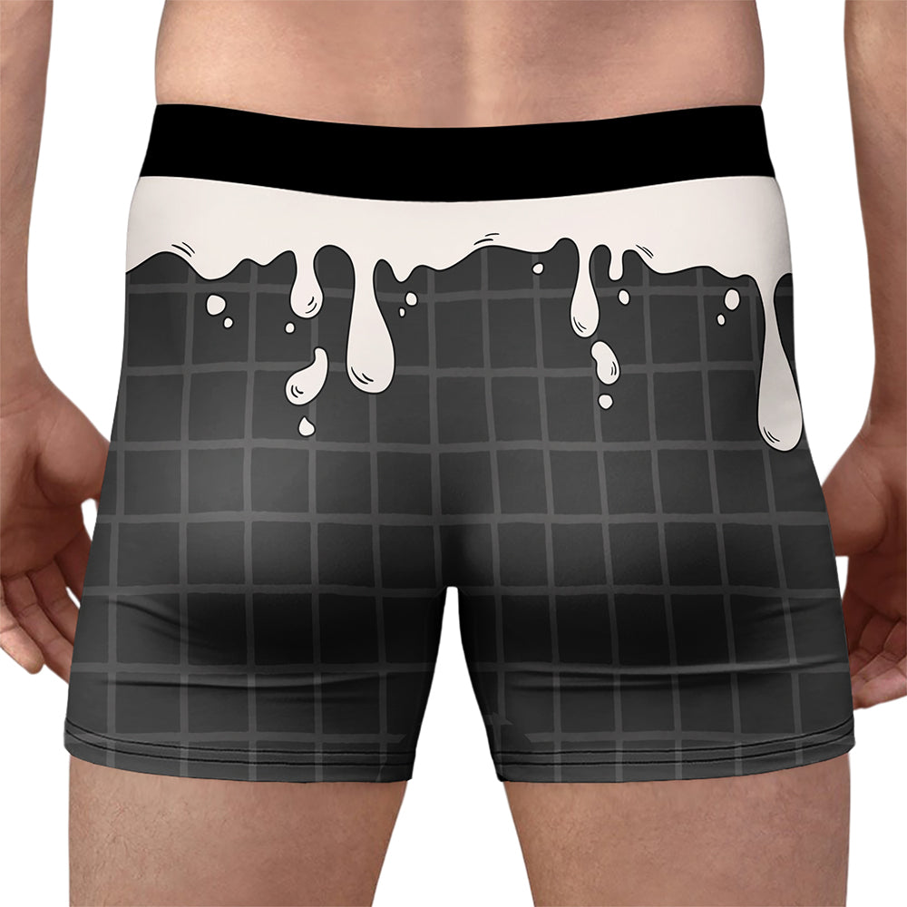 Personalized Ice Cream Flavor Boxers Custom Name Gift for Him