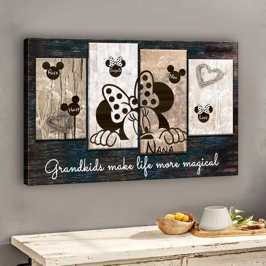 Personalized Grandma Canvas Print Magical Grandkids Gift