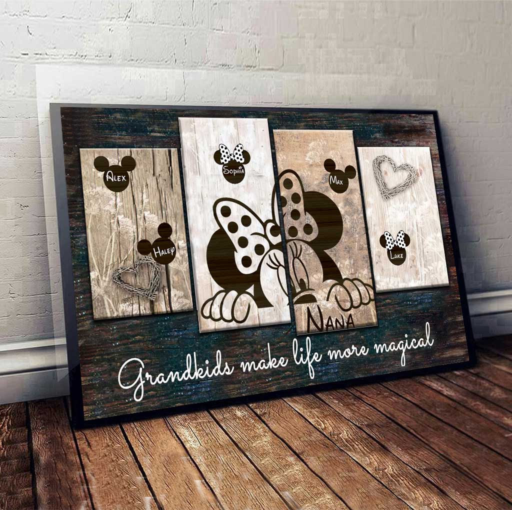 Personalized Grandma Canvas Print Magical Grandkids Gift