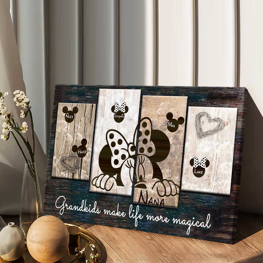 Personalized Grandma Canvas Print Magical Grandkids Gift