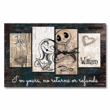 Load image into Gallery viewer, Personalized Couple Canvas Art Custom Name Gift for Anniversary
