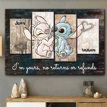 Load image into Gallery viewer, Personalized Couple Ohana Canvas Print Custom Names Gift
