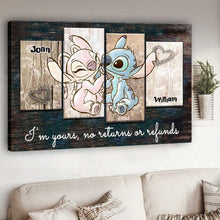 Load image into Gallery viewer, Personalized Couple Ohana Canvas Print Custom Names Gift
