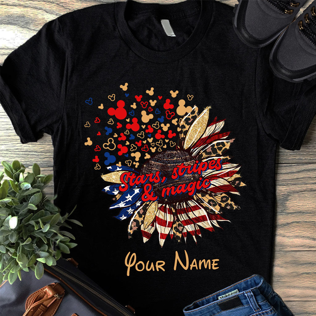 Personalized Independence Day T-Shirt & Hoodie with American Flag Design