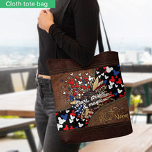 Load image into Gallery viewer, Personalized Independence Day Tote Bag with American Flag Design
