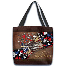 Load image into Gallery viewer, Personalized Independence Day Tote Bag with American Flag Design
